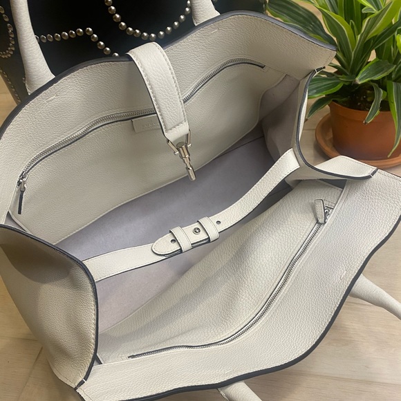 Gucci white large bag purse satchel Jackie tote bag - Picture 13 of 15